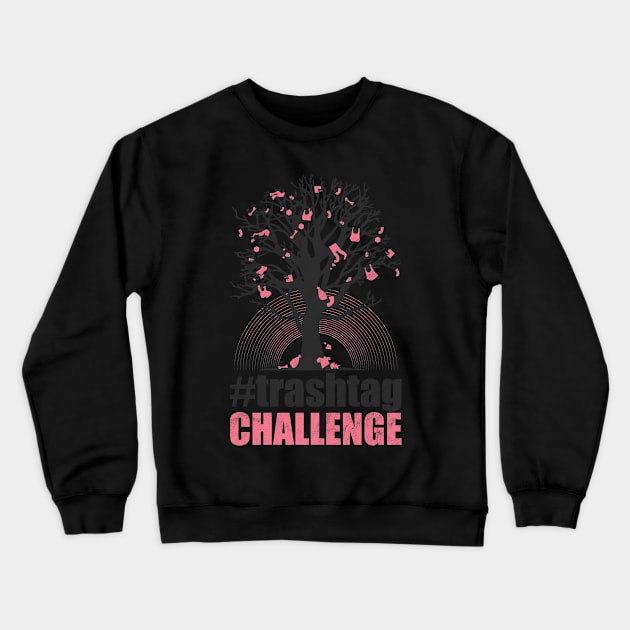 Trashtag Less Garbage Challenge Crewneck Sweatshirt by avshirtnation